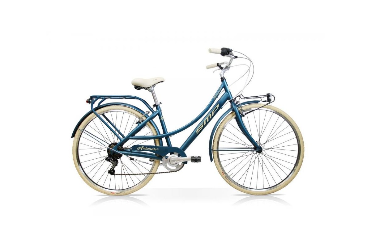 Bicicleta Andromeda 28 Mujer 7 Velocidades Azul Teal Mercurius