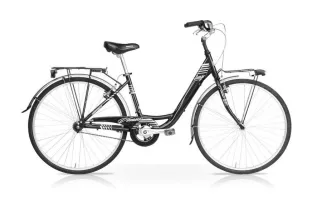 Bicicletta Venus 28 Donna 7V Nero Mercurius