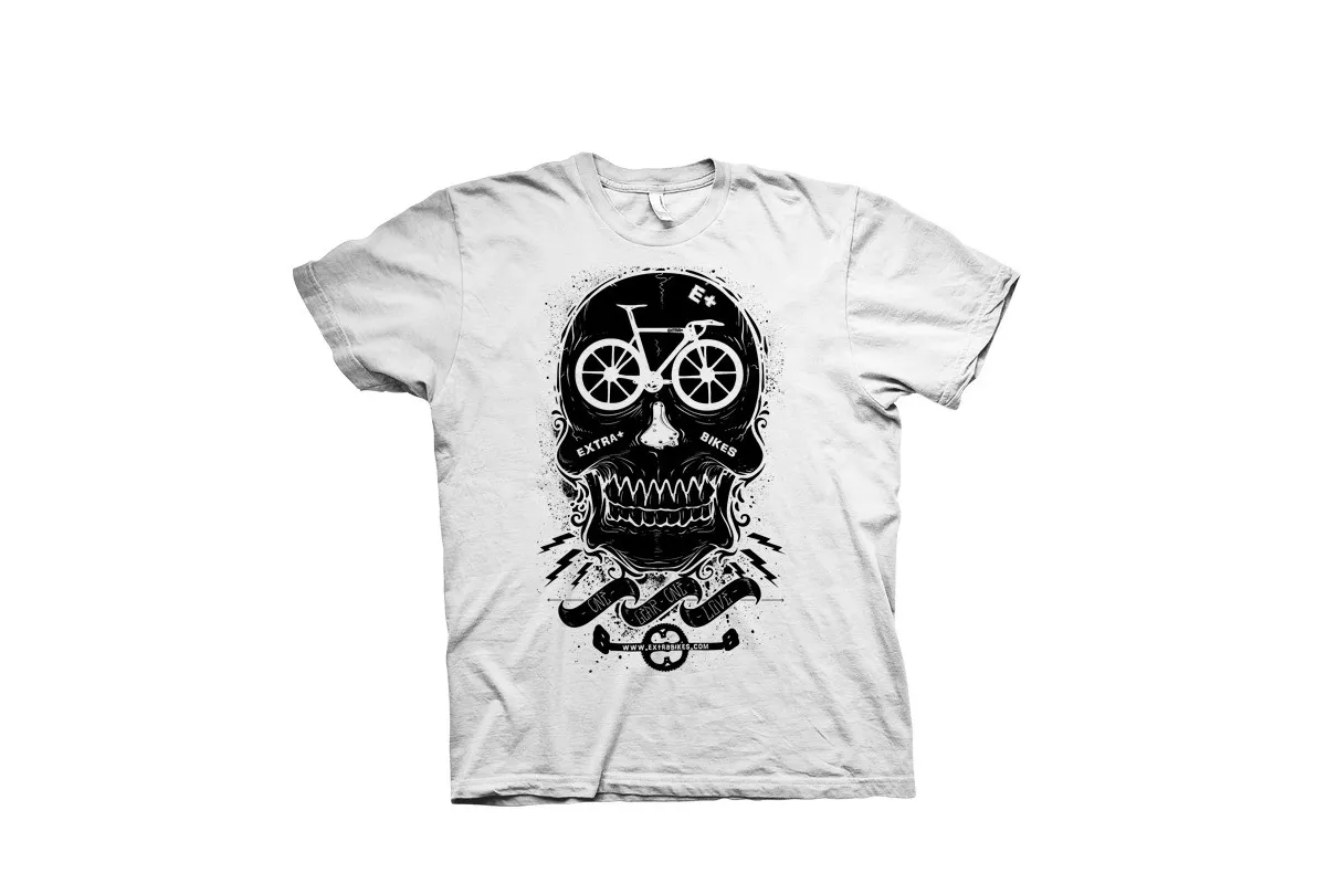 T-Shirt Extra+ Skull Fix Bianca