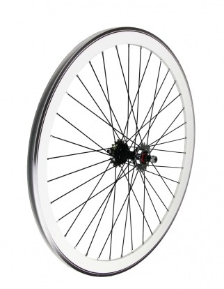 Fixed wheels set 40 mm CNC Extra + White - da 700-28 - Extra+ Bikes